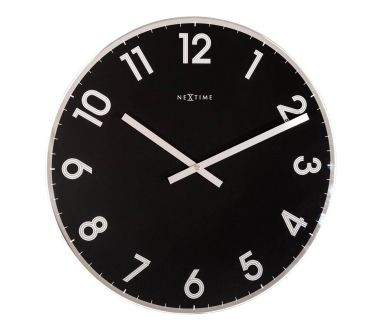 Zegar ścienny (czarny) Reflect Nextime