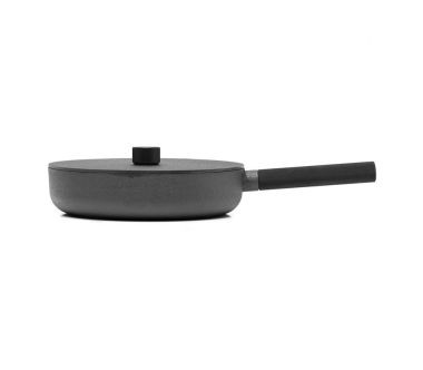 Żeliwna patelnia (28 cm Noir) z pokrywką Skeppshult