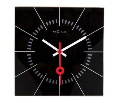 Zegar ścienny (czarny) Stazione Nextime