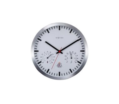 Zegar ścienny: termometr i higrometr (biały) Weather Station Nextime + bateria gratis