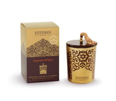 Świeca zapachowa (180 g) Légendes d'orient + ceramiczna przykrywka Esteban