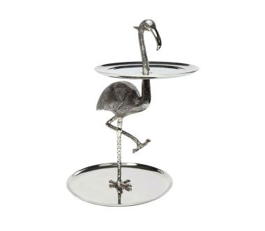 Etażerka 43x53 cm srebrna Flamingo Kare Design