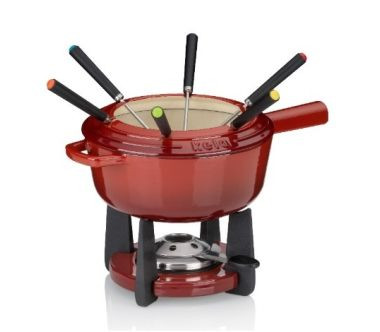 Zestaw do fondue (czerwony) Calido Kela