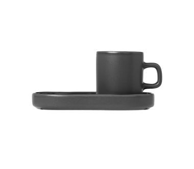 Kubek do espresso + tacka (ciemnozielone) Pilar Blomus