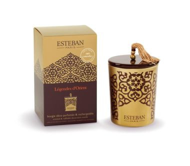 Świeca zapachowa (180 g) Légendes d'orient + ceramiczna przykrywka Esteban