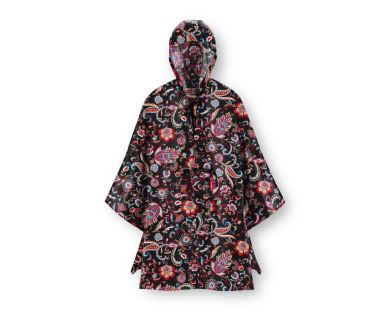 Peleryna przeciwdeszczowa Paisley Black Mini Maxi Poncho Reisenthel