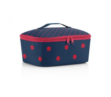 Torba termiczna Coolerbag M Pocket Mixed Dots Red Reisenthel
