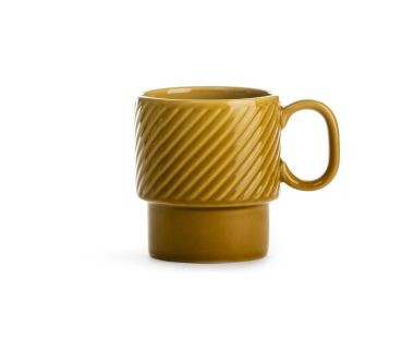 Filiżanka ceramiczna z uchem (żółta) Coffee Sagaform