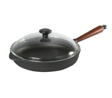Żeliwna głęboka patelnia z pokrywą (28 cm) Natural Selection Skeppshult 