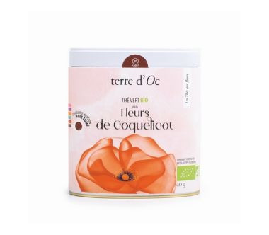 Herbata biała w ozdobnej puszce 50 g Fleurs de Coquelicot terre d'Oc