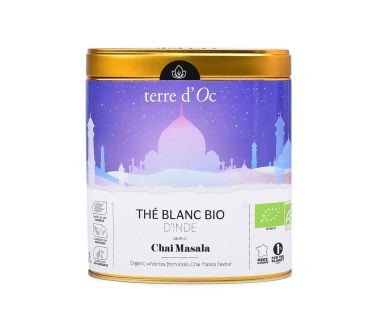 Herbata biała w puszce 50 g India Chai Massala terre d'Oc