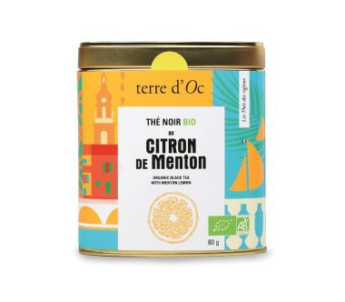 Herbata czarna w puszce 80 g Lemon from Menton terre d'Oc