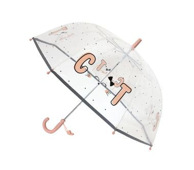 Dziecięcy parasol + gwizdek (przezroczysty) Cat Smati