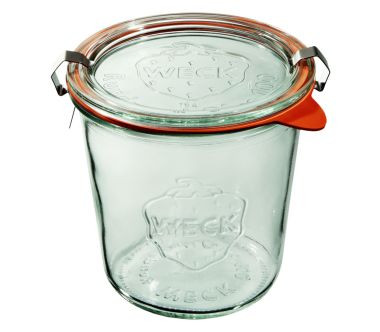 Słoik z pokrywką, uszczelką i zapinkami 580 ml (6 szt.) Weck