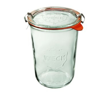Słoik z pokrywką, uszczelką i zapinkami 850 ml (6 szt.) Weck