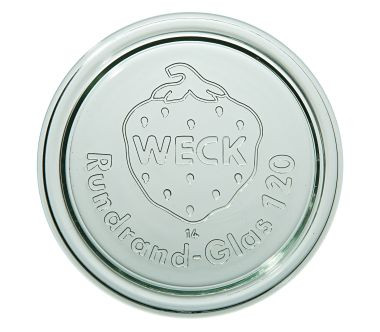 Pokrywka do słoików szklana 120 mm (6 szt.) Weck