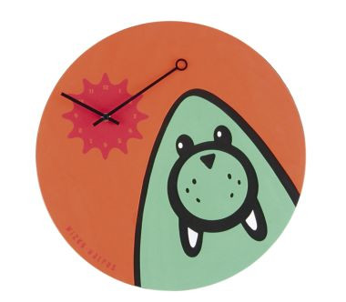 Zegar ścienny Wizky Walrus (pomarańczowy) Nextime